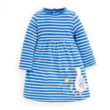 Toddler Dresses Girls Clothing 100% Cotton Long Sleeve Baby Girls Dress Tunic Jersey Princess Dress Costume for Kids Clothes