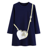 Girls Dress Long Sleeve Baby Girls Clothes Reversible Sequined Princess Dress Christmas Costume for Kids Clothing Children Dress