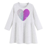 Girls Dress Long Sleeve Baby Girls Clothes Reversible Sequined Princess Dress Christmas Costume for Kids Clothing Children Dress