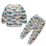 Children Winter Clothes Baby Boys Cartoon Clothing Sets Cute Rabbit Printed Warm Sweatsets for Baby Boys Girls Kids Clothes