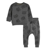 Children Winter Clothes Baby Boys Cartoon Clothing Sets Cute Rabbit Printed Warm Sweatsets for Baby Boys Girls Kids Clothes