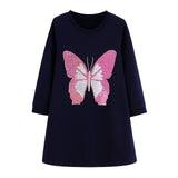 Toddler Dresses Girls Clothing 100% Cotton Long Sleeve Baby Girls Dress Tunic Jersey Princess Dress Costume for Kids Clothes