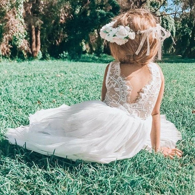 Little Girl Ceremonies Dress Baby Children's Clothing Tutu Kids Dresses for Girls Clothes Wedding Party Gown Vestidos Robe Fille