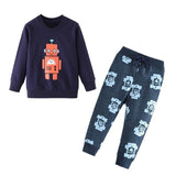 Children Winter Clothes Baby Boys Cartoon Clothing Sets Cute Rabbit Printed Warm Sweatsets for Baby Boys Girls Kids Clothes