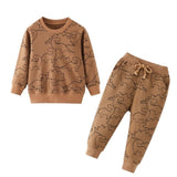 Children Winter Clothes Baby Boys Cartoon Clothing Sets Cute Rabbit Printed Warm Sweatsets for Baby Boys Girls Kids Clothes