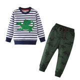 Children Winter Clothes Baby Boys Cartoon Clothing Sets Cute Rabbit Printed Warm Sweatsets for Baby Boys Girls Kids Clothes