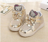 HH Children shoes with light Fashion baby glowing sneakers boys little girls shoes wings canvas flats spring kids light up shoes