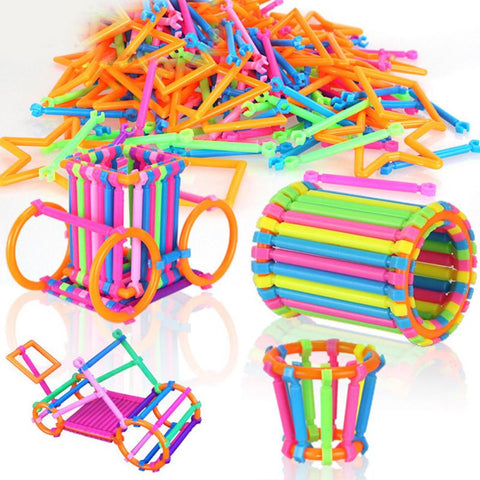 135 Pcs  Baby Kids Building Blocks Assemble Educational Toys Smart Sticks Mini Magnetic Construction Model Toy #07