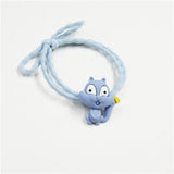 1PCS Lovely Clover Gray Ball Elastic Hair Bands Toys For Girls Handmade Bow Headband Scrunchy Kids Hair Accessories For Womens