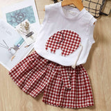Menoea Girls Suits 2019 Summer Style Kids Beautiful Floral Flower Sleeve Children O-neck Clothing Shorts Suit 2Pcs Clothes