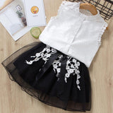 Menoea Girls Suits 2019 Summer Style Kids Beautiful Floral Flower Sleeve Children O-neck Clothing Shorts Suit 2Pcs Clothes