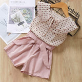Menoea Girls Suits 2019 Summer Style Kids Beautiful Floral Flower Sleeve Children O-neck Clothing Shorts Suit 2Pcs Clothes