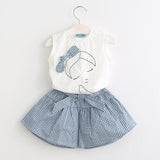 Menoea Girls Suits 2019 Summer Style Kids Beautiful Floral Flower Sleeve Children O-neck Clothing Shorts Suit 2Pcs Clothes