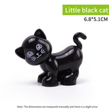 legoing duploed Animals Series big building blocks black cat dog lion and Tiger elephant with toys for childrens kids party gift