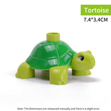 legoing duploed Animals Series big building blocks black cat dog lion and Tiger elephant with toys for childrens kids party gift