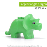 legoing duploed Animals Series big building blocks black cat dog lion and Tiger elephant with toys for childrens kids party gift