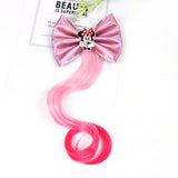 Xugar Hair Accessories Hair Bows Hair Bands for Girls Mermaid Bowknot Scrunchie for Hair Tie Kids Colorful Long Braid Headband