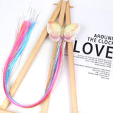 Xugar Hair Accessories Hair Bows Hair Bands for Girls Mermaid Bowknot Scrunchie for Hair Tie Kids Colorful Long Braid Headband
