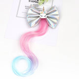 Xugar Hair Accessories Hair Bows Hair Bands for Girls Mermaid Bowknot Scrunchie for Hair Tie Kids Colorful Long Braid Headband