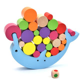 Baby Early Learning Toy Wood Moon Balancing Educational Toys Building Blocks Kids Children Balancing Toy