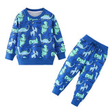 Children Winter Clothes Baby Boys Cartoon Clothing Sets Cute Rabbit Printed Warm Sweatsets for Baby Boys Girls Kids Clothes