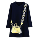 Toddler Dresses Girls Clothing 100% Cotton Long Sleeve Baby Girls Dress Tunic Jersey Princess Dress Costume for Kids Clothes