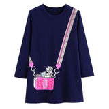 Toddler Dresses Girls Clothing 100% Cotton Long Sleeve Baby Girls Dress Tunic Jersey Princess Dress Costume for Kids Clothes