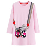 Toddler Dresses Girls Clothing 100% Cotton Long Sleeve Baby Girls Dress Tunic Jersey Princess Dress Costume for Kids Clothes