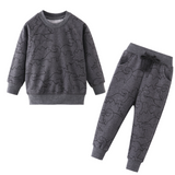 Children Winter Clothes Baby Boys Cartoon Clothing Sets Cute Rabbit Printed Warm Sweatsets for Baby Boys Girls Kids Clothes