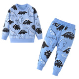 Children Winter Clothes Baby Boys Cartoon Clothing Sets Cute Rabbit Printed Warm Sweatsets for Baby Boys Girls Kids Clothes