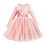 Spring Autumn Long Sleeves Children Girl Clothes Casual School Dress for Girls mini Tutu Dress Kids Girl Party Wear Clothing