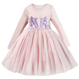 Spring Autumn Long Sleeves Children Girl Clothes Casual School Dress for Girls mini Tutu Dress Kids Girl Party Wear Clothing