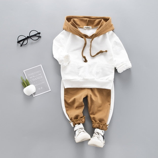 Toddler Boys Clothes 2019 Autumn Winter Kids Clothes Hooded+Pant Outfit Children Clothing Suit For Boys Clothing Sets 2 3 4 Year