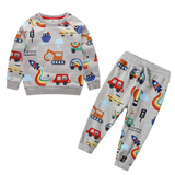 Children Winter Clothes Baby Boys Cartoon Clothing Sets Cute Rabbit Printed Warm Sweatsets for Baby Boys Girls Kids Clothes