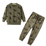 Children Winter Clothes Baby Boys Cartoon Clothing Sets Cute Rabbit Printed Warm Sweatsets for Baby Boys Girls Kids Clothes