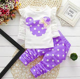 Girls Clothing Sets 2019 Winter Girls Clothes Set T-shirt+pants 2 pcs Kids Clothes Girl Sport Suit Children Clothes 6M-24M