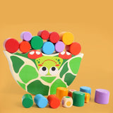 Baby Early Learning Toy Wood Moon Balancing Educational Toys Building Blocks Kids Children Balancing Toy