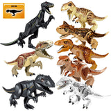 Jurassic World Dinosaurs Figures Bricks Tyrannosaurus Indominus Rex I-Rex Assemble Building Blocks Kid Toy Dinosuar