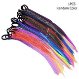 New Girls Colorful Wigs Ponytail Hair Ornament Headbands Rubber Bands Beauty Hair Bands Headwear Kids Hair Accessories Head Band