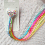 Xugar Hair Accessories Hair Bows Hair Bands for Girls Mermaid Bowknot Scrunchie for Hair Tie Kids Colorful Long Braid Headband