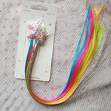 Xugar Hair Accessories Hair Bows Hair Bands for Girls Mermaid Bowknot Scrunchie for Hair Tie Kids Colorful Long Braid Headband