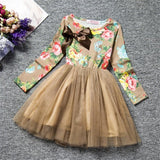 Spring Autumn Long Sleeves Children Girl Clothes Casual School Dress for Girls mini Tutu Dress Kids Girl Party Wear Clothing
