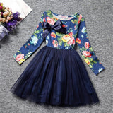 Spring Autumn Long Sleeves Children Girl Clothes Casual School Dress for Girls mini Tutu Dress Kids Girl Party Wear Clothing