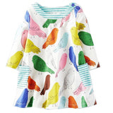 Toddler Dresses Girls Clothing 100% Cotton Long Sleeve Baby Girls Dress Tunic Jersey Princess Dress Costume for Kids Clothes