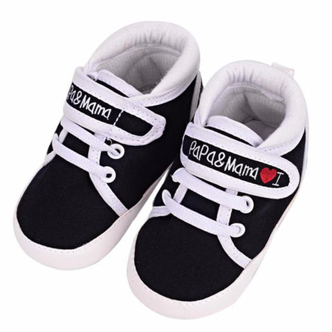 Newborn Baby Shoes Unisex First Walkers 0-18M Toddler Newborn Shoes Baby Infant Kids Boy Girl Soft Sole Canvas Sneaker