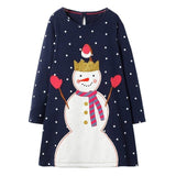 Toddler Dresses Girls Clothing 100% Cotton Long Sleeve Baby Girls Dress Tunic Jersey Princess Dress Costume for Kids Clothes