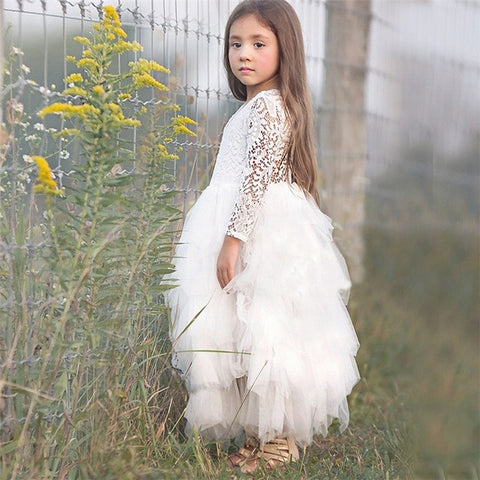 Little Girl Ceremonies Dress Baby Children's Clothing Tutu Kids Dresses for Girls Clothes Wedding Party Gown Vestidos Robe Fille