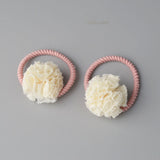 2 pieces Cute Little Girls' Pompom Hair Ties Ball Elastic Hair Band for kids Hair Ropes Hair Accessories AS0179