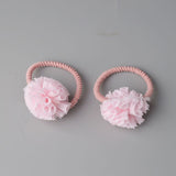 2 pieces Cute Little Girls' Pompom Hair Ties Ball Elastic Hair Band for kids Hair Ropes Hair Accessories AS0179