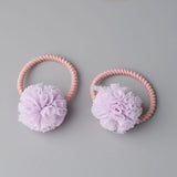2 pieces Cute Little Girls' Pompom Hair Ties Ball Elastic Hair Band for kids Hair Ropes Hair Accessories AS0179